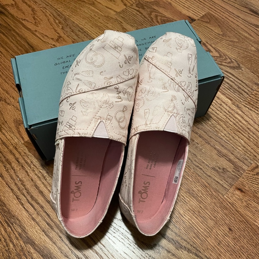 Toms Wedding Day Slip Ons
